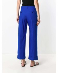Синие широкие брюки от Alberto Biani