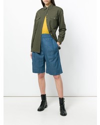 Женские синие шорты-бермуды от Holland & Holland