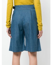 Женские синие шорты-бермуды от Holland & Holland