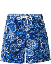 Синие шорты для плавания с "огурцами" от Polo Ralph Lauren
