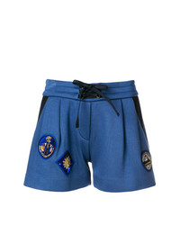 Женские синие шорты со складками от Mr & Mrs Italy