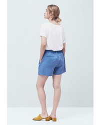 Женские синие шорты от Mango