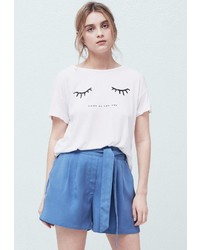 Женские синие шорты от Mango