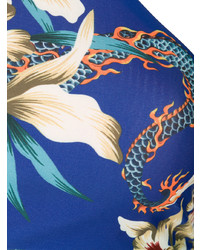 Синий бикини-топ с цветочным принтом от Islang
