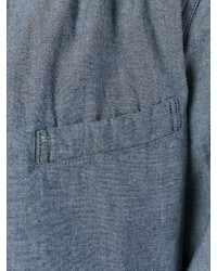 Мужской синий бомбер от Universal Works