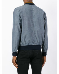 Мужской синий бомбер от Universal Works