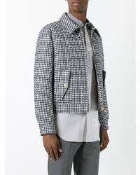 Мужской синий бомбер от Thom Browne