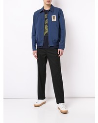 Мужской синий бомбер от Kent & Curwen