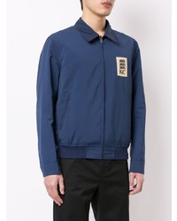 Мужской синий бомбер от Kent & Curwen