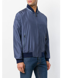 Мужской синий бомбер от Brioni
