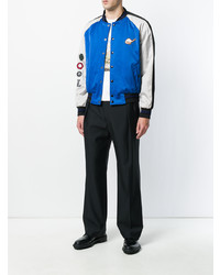 Мужской синий бомбер от Lanvin