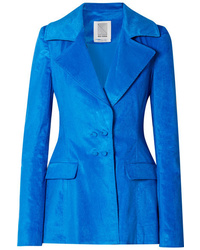Женский синий вельветовый пиджак от Rosie Assoulin