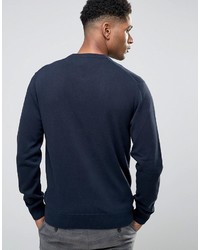 Мужской синий вязаный бомбер от French Connection