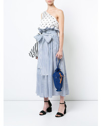 Синий вязаный клатч от Silvia Tcherassi