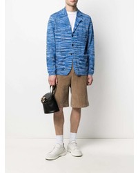 Мужской синий вязаный пиджак от Missoni