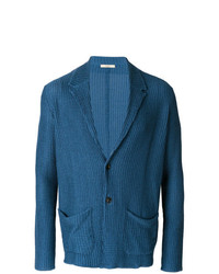 Мужской синий вязаный пиджак от Nuur
