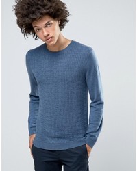 Мужской синий вязаный свитер от Asos