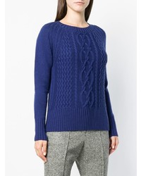 Женский синий вязаный свитер от Woolrich