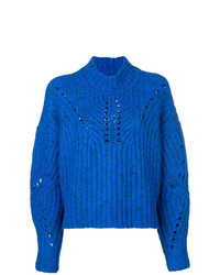 Женский синий вязаный свитер от Isabel Marant