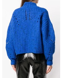 Женский синий вязаный свитер от Isabel Marant