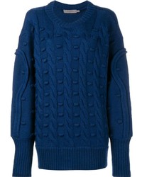 Женский синий вязаный свитер от Preen Line