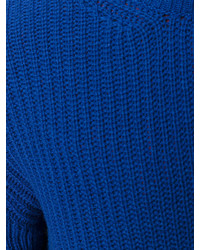 Мужской синий вязаный свитер от Valentino