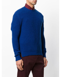 Мужской синий вязаный свитер от Valentino