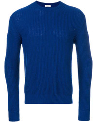 Мужской синий вязаный свитер от Valentino