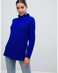 Синий вязаный свободный свитер от PrettyLittleThing