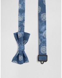 Мужской синий галстук-бабочка от Asos