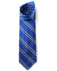 Мужской синий галстук в вертикальную полоску от Polo Ralph Lauren