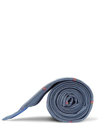 Мужской синий галстук с вышивкой от Richard James