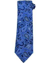 Синий галстук с "огурцами"