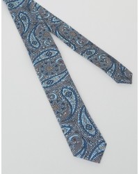 Мужской синий галстук с "огурцами" от Asos