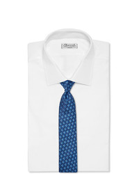 Мужской синий галстук с принтом от Charvet
