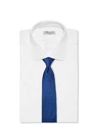 Мужской синий галстук с принтом от Charvet