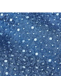 Мужской синий галстук с принтом от Charvet