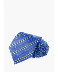 Мужской синий галстук с принтом от Churchill accessories