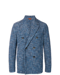 Мужской синий двубортный пиджак от Barena
