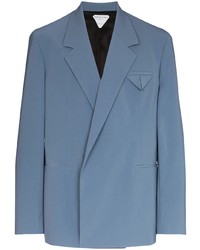 Мужской синий двубортный пиджак от Bottega Veneta
