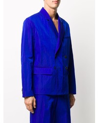 Мужской синий двубортный пиджак от A-Cold-Wall*