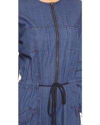 Синий джинсовый комбинезон от Ulla Johnson