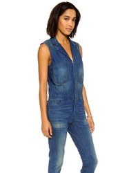 Синий джинсовый комбинезон от 6397