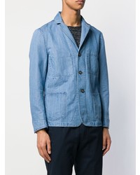 Мужской синий джинсовый пиджак от Officine Generale