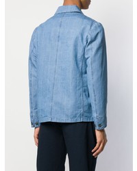 Мужской синий джинсовый пиджак от Officine Generale