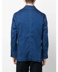 Мужской синий джинсовый пиджак от Canali