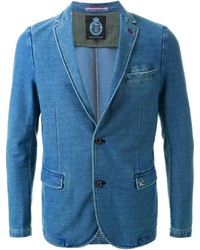 Мужской синий джинсовый пиджак от GUILD PRIME