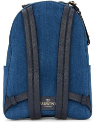 Женский синий джинсовый рюкзак от Valentino