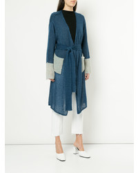 Синий длинный кардиган от Tu Es Mon Trésor