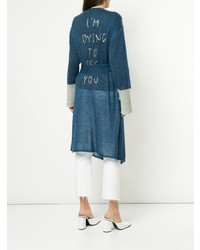 Синий длинный кардиган от Tu Es Mon Trésor